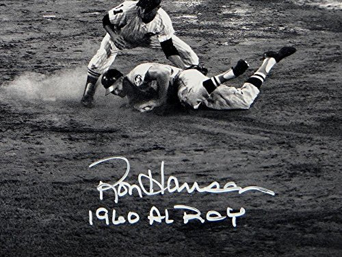 Ron Hansen Signed Orioles 8x10 Sliding Photo W/ AL ROY- The Jersey Source Auth - 757 Sports Collectibles