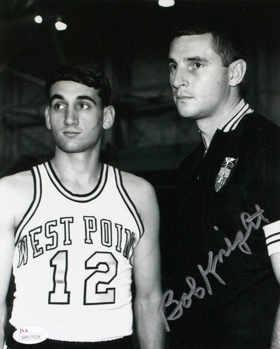 Bob Knight Autographed 8x10 w/Coach K Photo-JSA W Silver - 757 Sports Collectibles