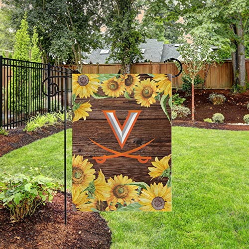 Rico Industries NCAA Virginia Cavaliers Sunflower Spring 13" x 18" Double Sided Garden Flag - 757 Sports Collectibles