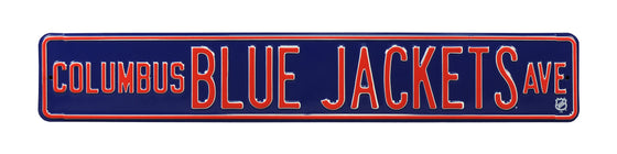 Columbus Blue Jackets Steel Street Sign-COLUMBUS BLUE JACKETS AVE