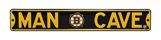 Boston Bruins Steel Street Sign with Logo-MAN CAVE