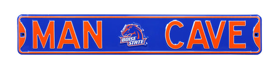 Boise State Broncos Steel Street Sign with Vintage Logo-MAN CAVE