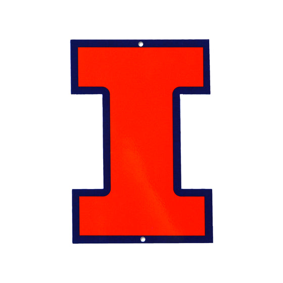 Illinois Fighting Illini Laser Cut Steel Logo Spirit Size-Primary Logo ...