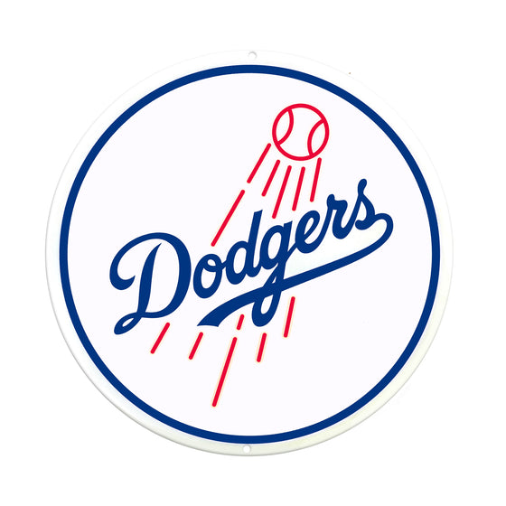 Los Angeles Dodgers Laser Cut Steel Logo Spirit Size-Circle Logo