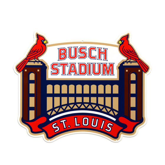 St Louis Cardinals Laser Cut Steel Logo Statement Size-Busch Stadium