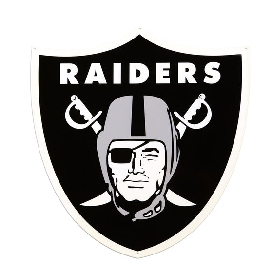 Las Vegas Raiders Laser Cut Steel Logo Statement Size-Primary Logo