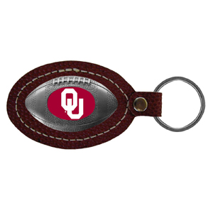 Oklahoma Sooners Leather Key Chain