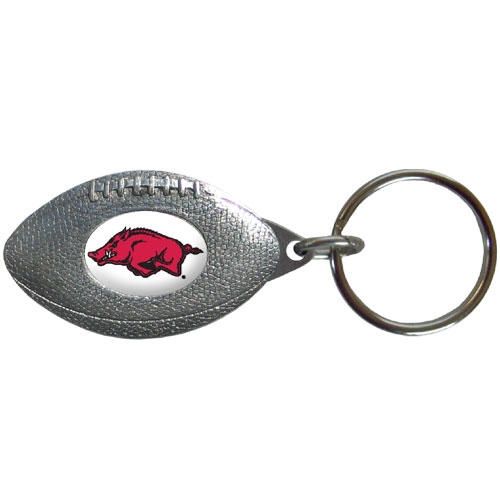 Arkansas Razorbacks Pewter Key Ring