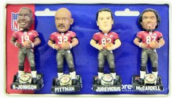 Tampa Bay Buccaneers Super Bowl 37 Champ Forever Collectibles Mini Bobblehead Set CO - 757 Sports Collectibles