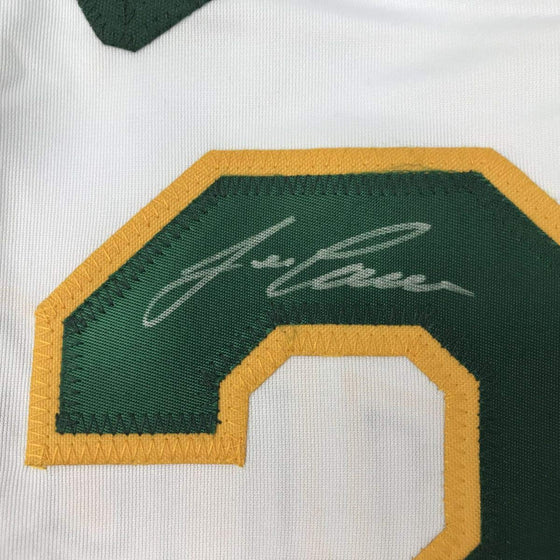 Autographed/Signed Jose Canseco Oakland White Baseball Jersey JSA COA - 757 Sports Collectibles