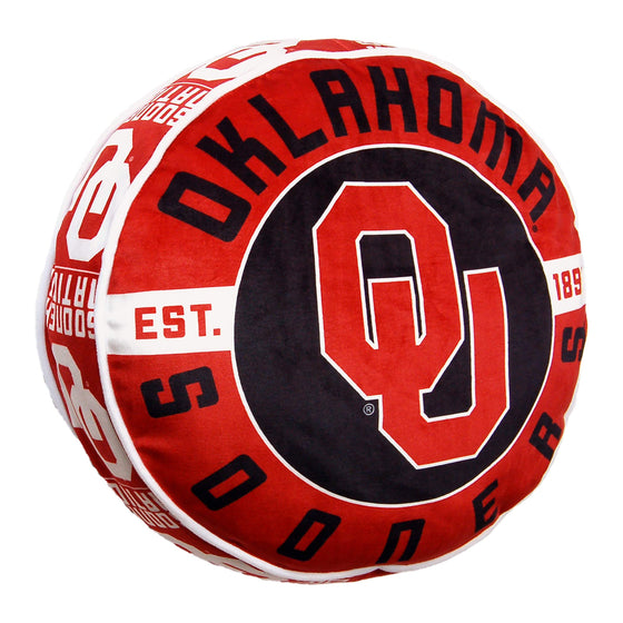 Northwest 1COL148000012RET Company Oklahoma Sooners 15" Travel Cloud Pillow, Team Colors - 757 Sports Collectibles