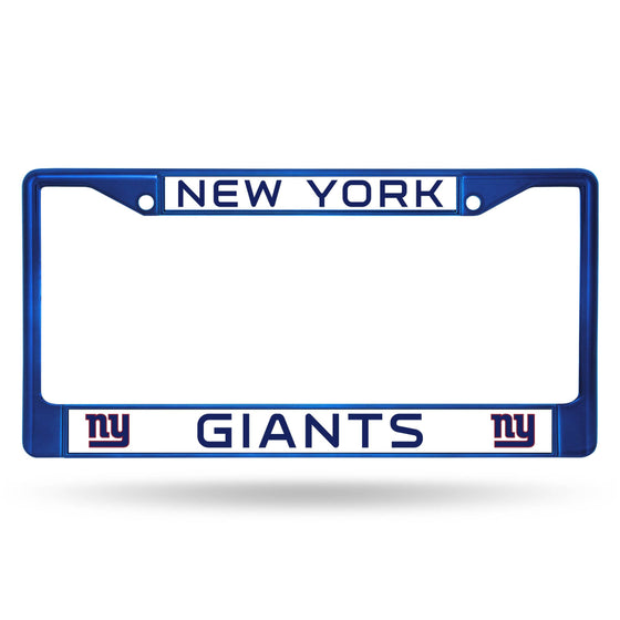 New York Giants Metal License Plate Frame - Blue (CDG) - 757 Sports Collectibles