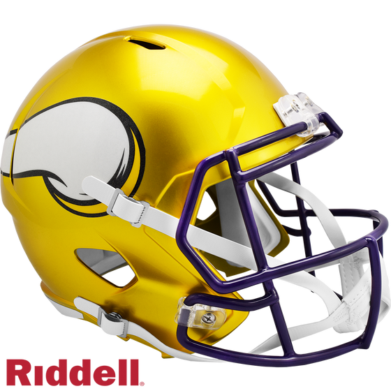 Minnesota Vikings Helmet Riddell Replica Full Size Speed Style FLASH Alternate