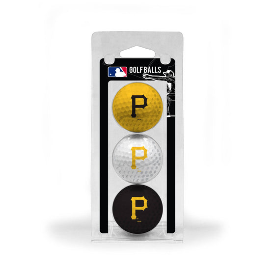 Pittsburgh Pirates 3 Golf Ball Pack - 757 Sports Collectibles