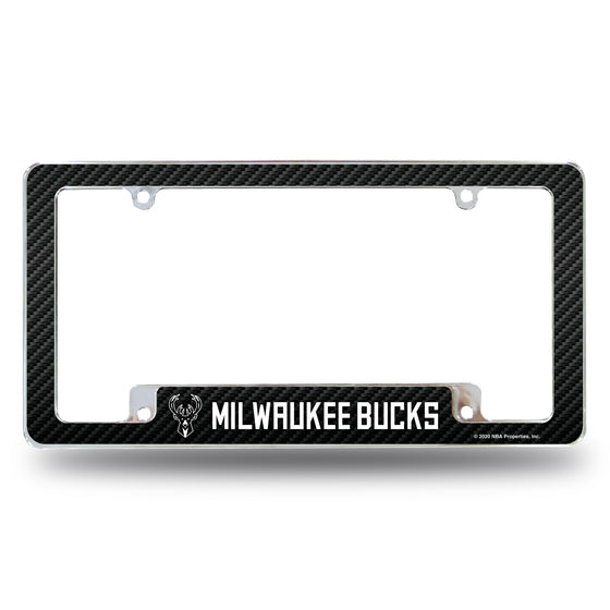 Milwaukee Bucks - Carbon Fiber Design - All Over Chrome Frame