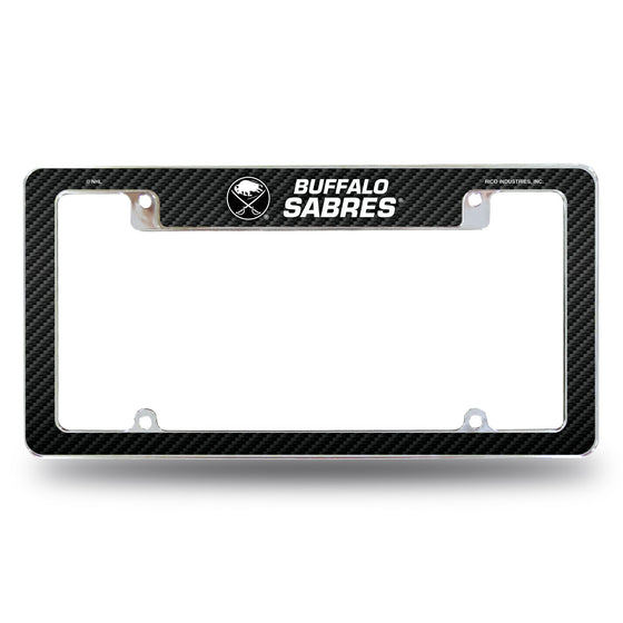 Buffalo Sabres - Carbon Fiber Design - All Over Chrome Frame