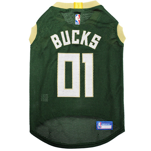 Milwaukee Bucks Mesh Basketball Jersey by Pets First