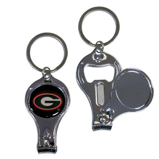 Georgia Bulldogs Nail Care/Bottle Opener Key Chain (SSKG) - 757 Sports Collectibles