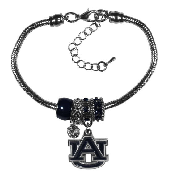 Auburn Tigers Euro Bead Bracelet (SSKG) - 757 Sports Collectibles