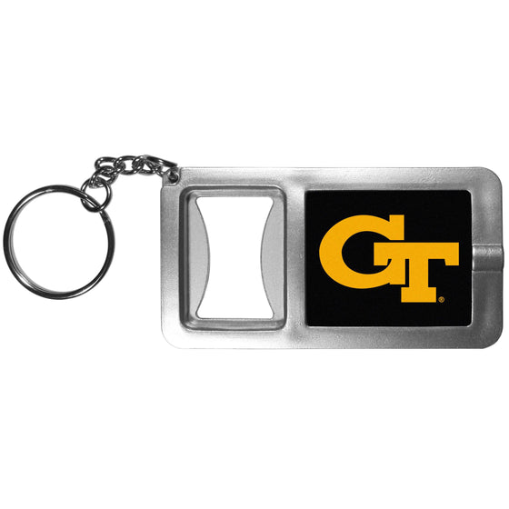 Georgia Tech Yellow Jackets Flashlight Key Chain with Bottle Opener (SSKG) - 757 Sports Collectibles