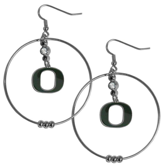 Oregon Ducks 2 Inch Hoop Earrings (SSKG) - 757 Sports Collectibles