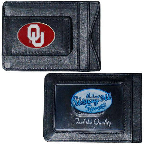 Oklahoma Sooners Leather Cash & Cardholder (SSKG) - 757 Sports Collectibles