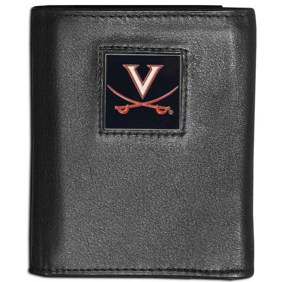 Virginia Cavaliers Leather Tri-fold Wallet (SSKG) - 757 Sports Collectibles