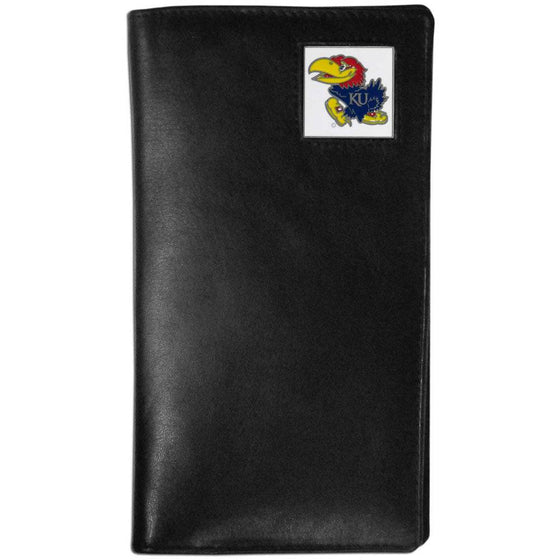 Kansas Jayhawks Leather Tall Wallet (SSKG) - 757 Sports Collectibles