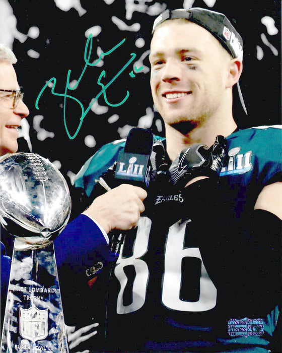 Philadelphia Eagles Signed Autograph 8x10 (Trophy) - Ertz Exclusive Hologram