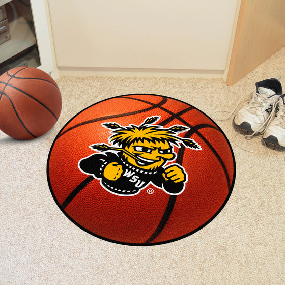 Wichita State Shockers Basketball Rug - 27in. Diameter