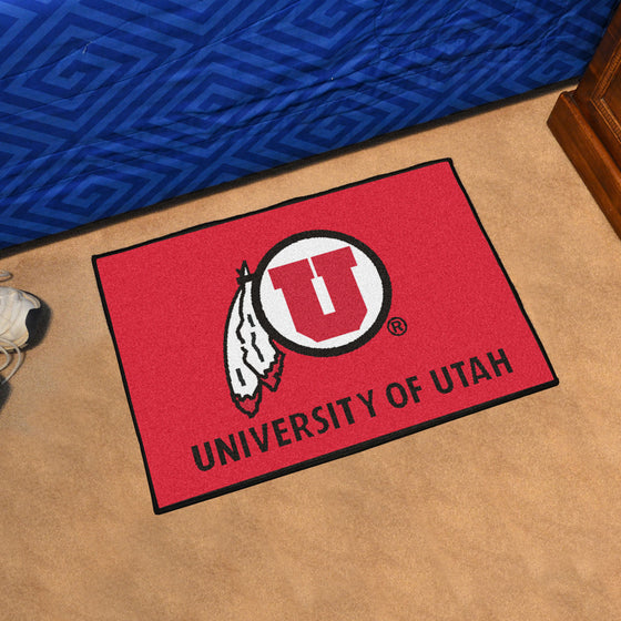 Utah Utes Starter Mat Accent Rug - 19in. x 30in.