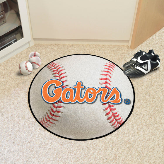 Florida Gators Baseball Rug - 27in. Diameter, "Gators"