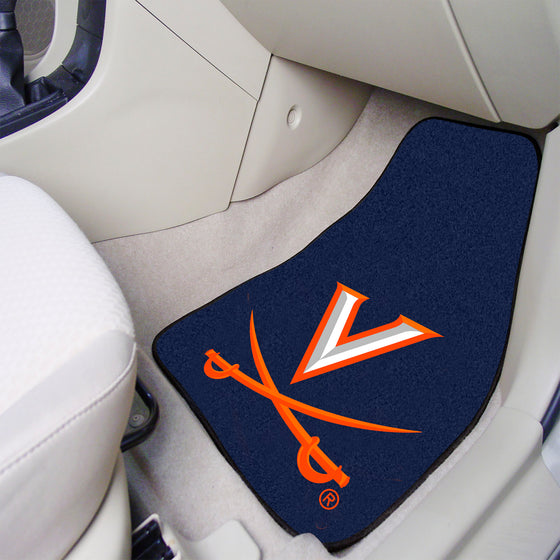 Virginia Cavaliers Front Carpet Car Mat Set - 2 Pieces