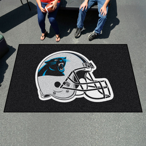 Carolina Panthers Ulti-Mat Rug - 5ft. x 8ft., Helmet Logo