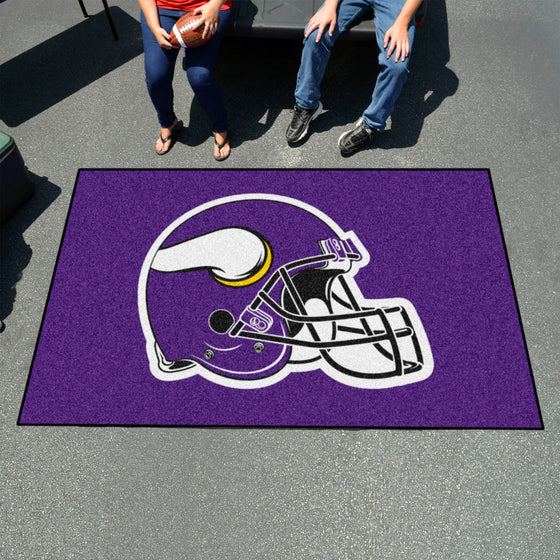 Minnesota Vikings Ulti-Mat Rug - 5ft. x 8ft., Helmet Logo