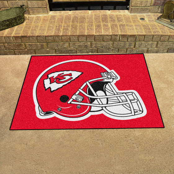 Kansas City Chiefs All-Star Rug - 34 in. x 42.5 in., Helmet Logo