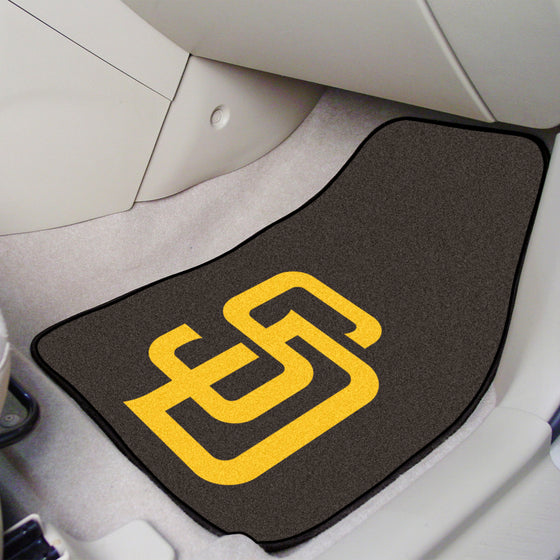 San Diego Padres Front Carpet Car Mat Set - 2 Pieces