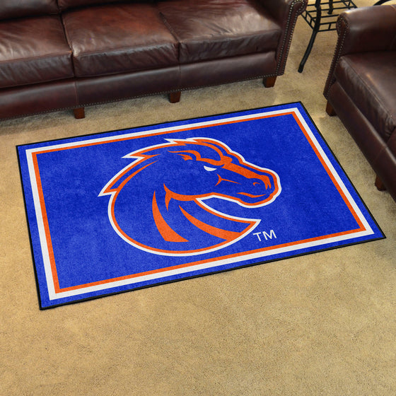 Boise State Broncos 4ft. x 6ft. Plush Area Rug