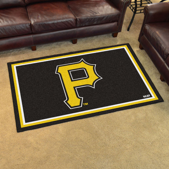 Pittsburgh Pirates 4ft. x 6ft. Plush Area Rug