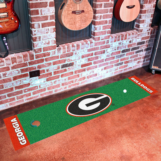 Georgia Bulldogs Putting Green Mat - 1.5ft. x 6ft.