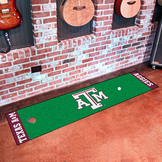 Texas A&M Aggies Putting Green Mat - 1.5ft. x 6ft.