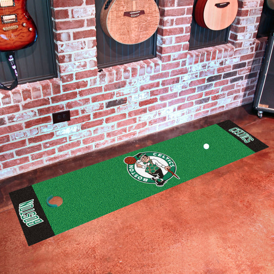 Boston Celtics Putting Green Mat - 1.5ft. x 6ft.