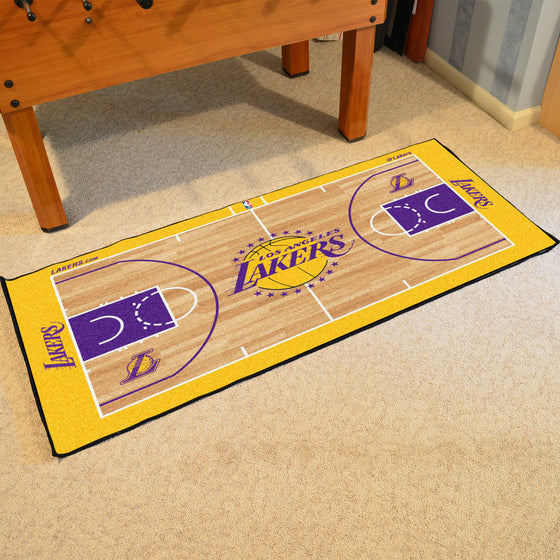 Los Angeles Lakers Large Court Runner Rug - 30in. x 54in.