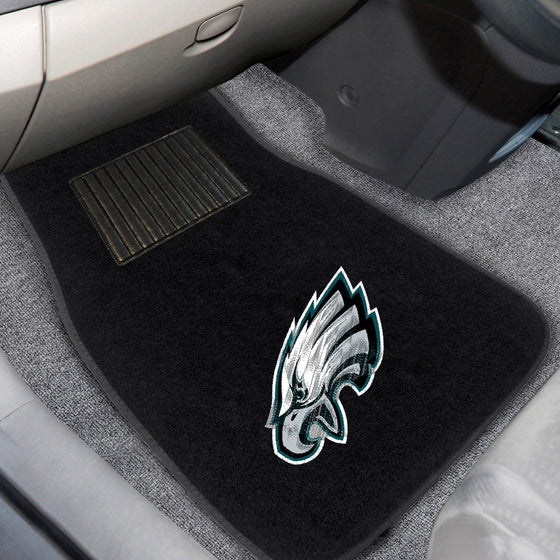 Philadelphia Eagles Embroidered Car Mat Set - 2 Pieces