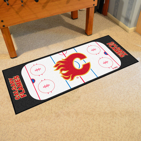 Calgary Flames Rink Runner - 30in. x 72in.