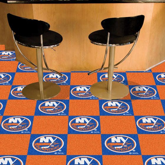 New York Islanders Team Carpet Tiles - 45 Sq Ft.