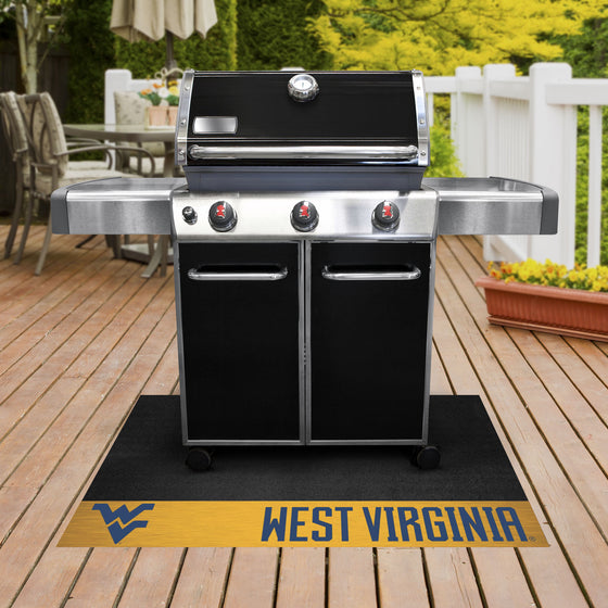 West Virginia Mountaineers Vinyl Grill Mat - 26in. x 42in.