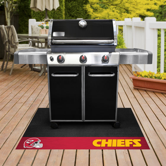 Kansas City Chiefs Vinyl Grill Mat - 26in. x 42in.