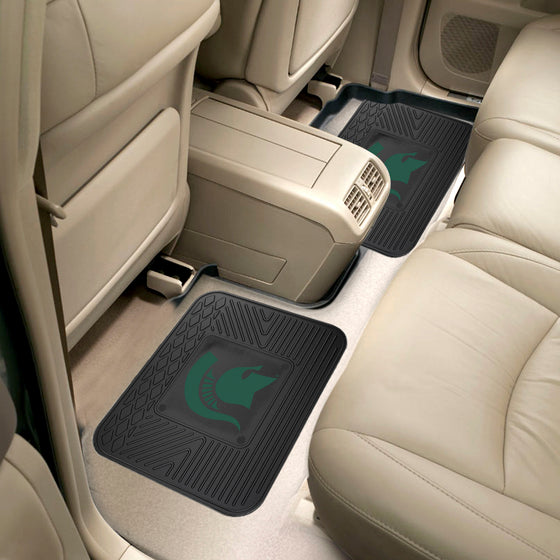 Michigan State Spartans Back Seat Car Utility Mats - 2 Piece Set