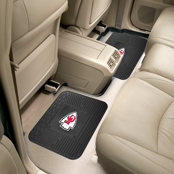 Kansas City Chiefs Back Seat Car Utility Mats - 2 Piece Set